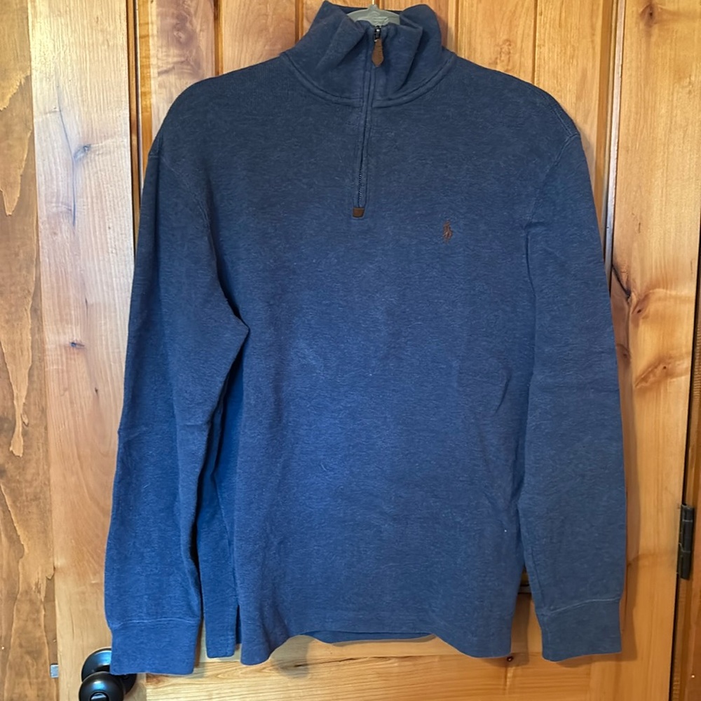Polo Ralph Lauren 1/4 zip, S, navy, like new!